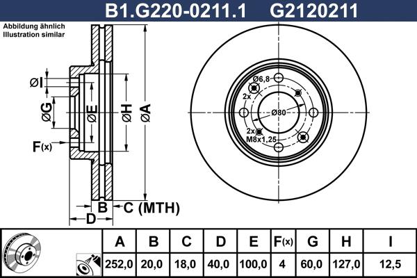 Galfer B1.G220-0211.1 - Тормозной диск autosila-amz.com
