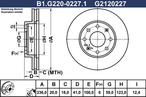 Galfer B1.G220-0227.1 - Тормозной диск autosila-amz.com