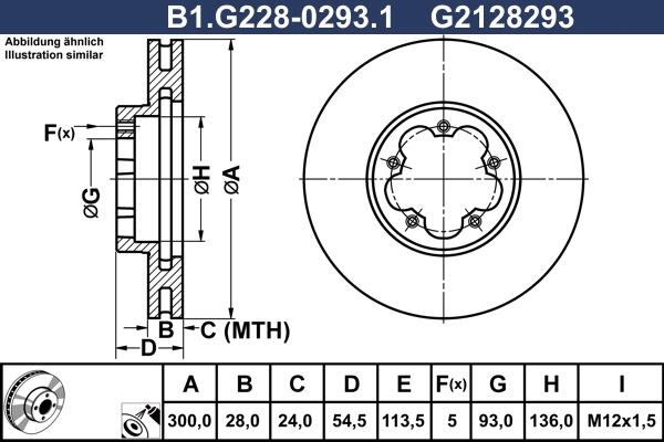 Galfer B1.G228-0293.1 - Тормозной диск autosila-amz.com