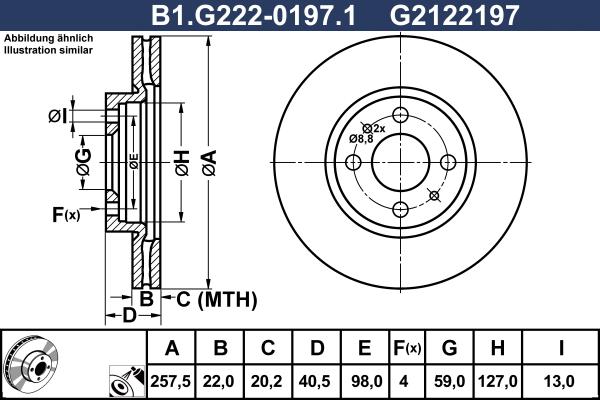 Galfer B1.G222-0197.1 - Тормозной диск autosila-amz.com