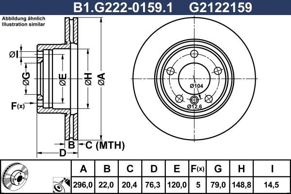 Galfer B1.G222-0159.1 - Тормозной диск autosila-amz.com