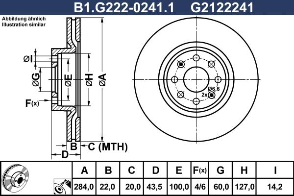 Galfer B1.G222-0241.1 - Тормозной диск autosila-amz.com