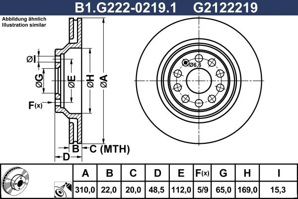 Galfer B1.G222-0219.1 - Тормозной диск autosila-amz.com