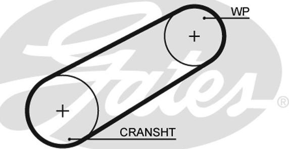Gates 5042 - Зубчатый ремень ГРМ autosila-amz.com