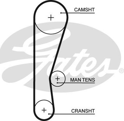 Gates 5119 - Зубчатый ремень ГРМ autosila-amz.com