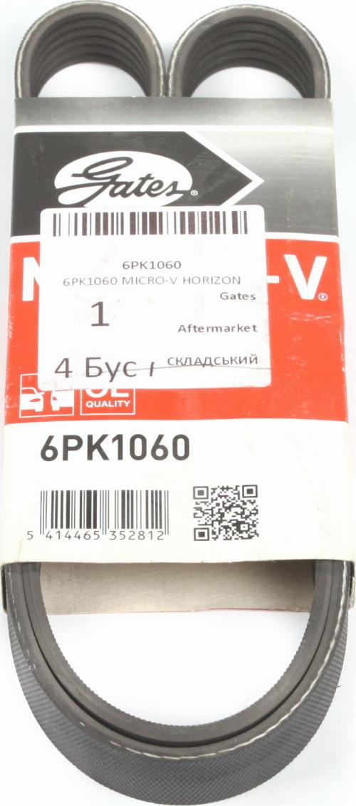 Gates 6PK1060 - Поликлиновой ремень autosila-amz.com