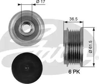 Gates OAP7061 - Шкив генератора, муфта autosila-amz.com