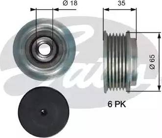 Gates OAP7217 - Шкив генератора, муфта autosila-amz.com