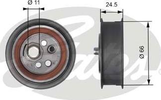 Gates T41103 - Натяжной ролик, зубчатый ремень ГРМ autosila-amz.com