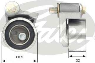 Gates T41306 - Натяжной ролик, зубчатый ремень ГРМ autosila-amz.com