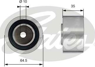 Gates T42152 - Направляющий ролик, зубчатый ремень ГРМ autosila-amz.com