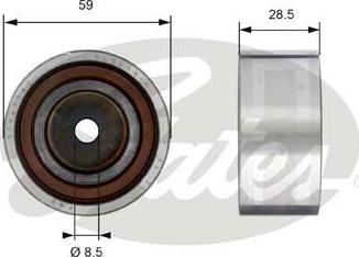 Gates T42178 - Направляющий ролик, зубчатый ремень ГРМ autosila-amz.com