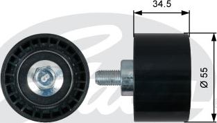 Gates T42218 - Направляющий ролик, зубчатый ремень ГРМ autosila-amz.com