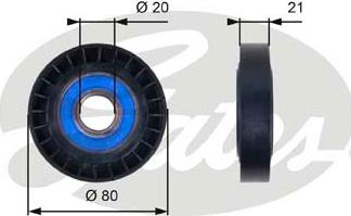 Gates T36011 - Ролик, поликлиновый ремень autosila-amz.com