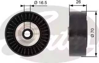Gates T36390 - Ролик, поликлиновый ремень autosila-amz.com