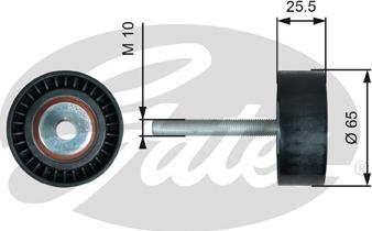 Gates T36772 - Ролик, поликлиновый ремень autosila-amz.com