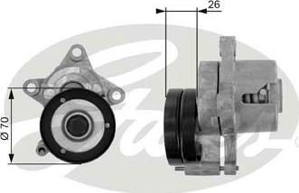 Gates T38283 - Натяжитель, поликлиновый ремень autosila-amz.com