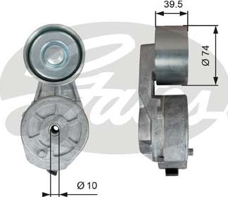 Gates T38707 - Натяжитель, поликлиновый ремень autosila-amz.com