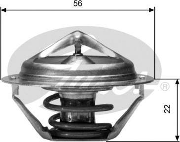 Gates TH06182G1 - Термостат охлаждающей жидкости / корпус autosila-amz.com