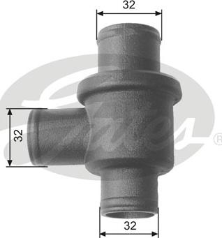 Gates TH15587 - Термостат охлаждающей жидкости / корпус autosila-amz.com