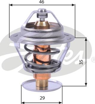 Gates TH10482G1 - Термостат охлаждающей жидкости / корпус autosila-amz.com