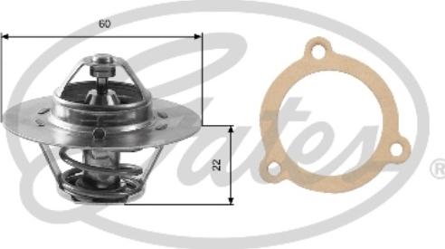 Gates TH12480G1 - Термостат охлаждающей жидкости / корпус autosila-amz.com