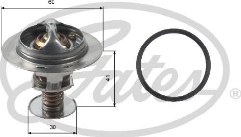 Gates TH34882G1 - Термостат охлаждающей жидкости / корпус autosila-amz.com