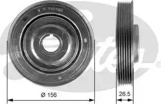 Gates TVD1063 - Шкив коленчатого вала autosila-amz.com