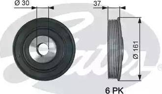 Gates TVD1002 - Шкив коленчатого вала autosila-amz.com