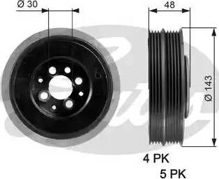 Gates TVD1015 - Шкив коленчатого вала autosila-amz.com