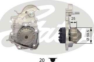 Gates WP0049 - Водяной насос autosila-amz.com