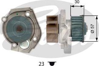 Gates WP0069 - Водяной насос autosila-amz.com