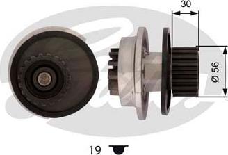 Gates WP0068 - Водяной насос autosila-amz.com