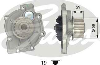 Gates WP0067 - Водяной насос autosila-amz.com