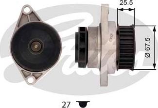 Gates WP0017 - Водяной насос autosila-amz.com