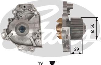 Gates WP0104 - Водяной насос autosila-amz.com