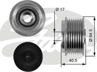 GATES-AU OAP7094 - Шкив генератора, муфта autosila-amz.com