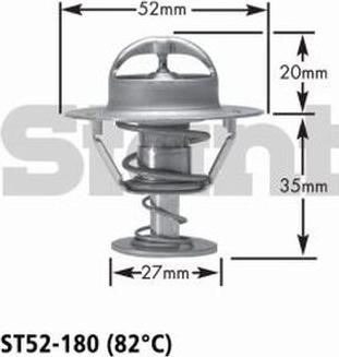 GATES-AU ST52-180 - Термостат охлаждающей жидкости / корпус autosila-amz.com