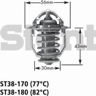 GATES-AU ST38-180 - Термостат охлаждающей жидкости / корпус autosila-amz.com