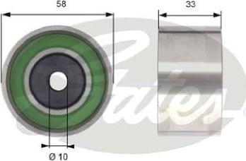 GATES-AU T42210 - Направляющий ролик, зубчатый ремень ГРМ autosila-amz.com