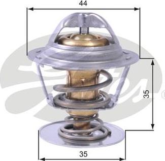 GATES-AU TH43688G1 - Термостат охлаждающей жидкости / корпус autosila-amz.com