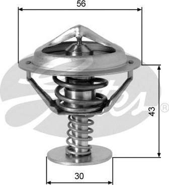 GATES-AU TH05382G1 - Термостат охлаждающей жидкости / корпус autosila-amz.com