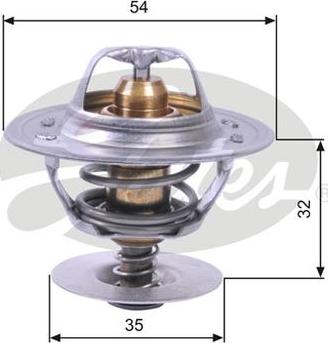 GATES-AU TH11287G1 - Термостат охлаждающей жидкости / корпус autosila-amz.com