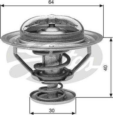 GATES-AU TH31182G1 - Термостат охлаждающей жидкости / корпус autosila-amz.com