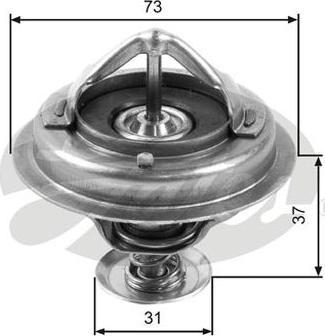 GATES-AU TH24582G1 - Термостат охлаждающей жидкости / корпус autosila-amz.com