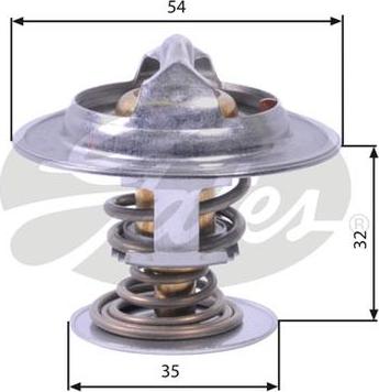 GATES-AU TH26590G1 - Термостат охлаждающей жидкости / корпус autosila-amz.com