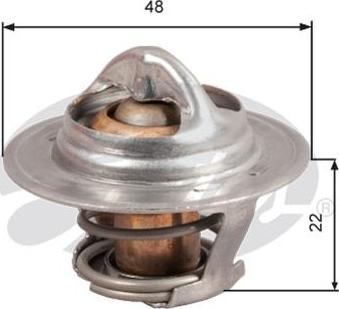 GATES-AU TH28592G1 - Термостат охлаждающей жидкости / корпус autosila-amz.com