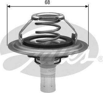 GATES-AU TH23085G1 - Термостат охлаждающей жидкости / корпус autosila-amz.com