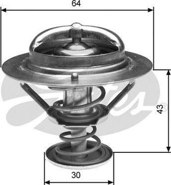 GATES-AU TH27088G1 - Термостат охлаждающей жидкости / корпус autosila-amz.com