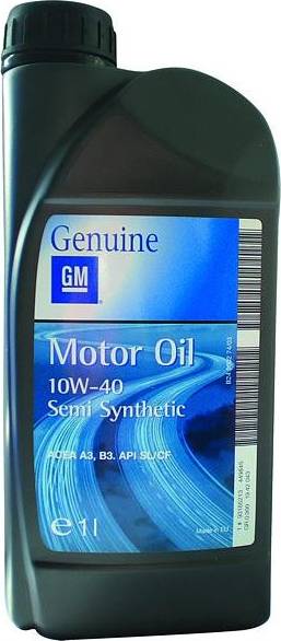General Motors 1942043 - масло моторное полусинтетика gm sae 10w40 1 литр 1942043 93165213 autosila-amz.com